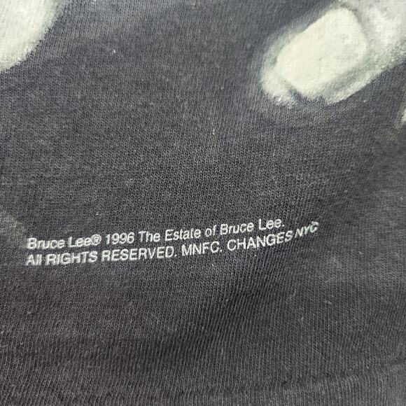 1996 Vintage Bruce Lee Single Stitch Changes Tee T Shirt Size Large - Picture 3 of 7